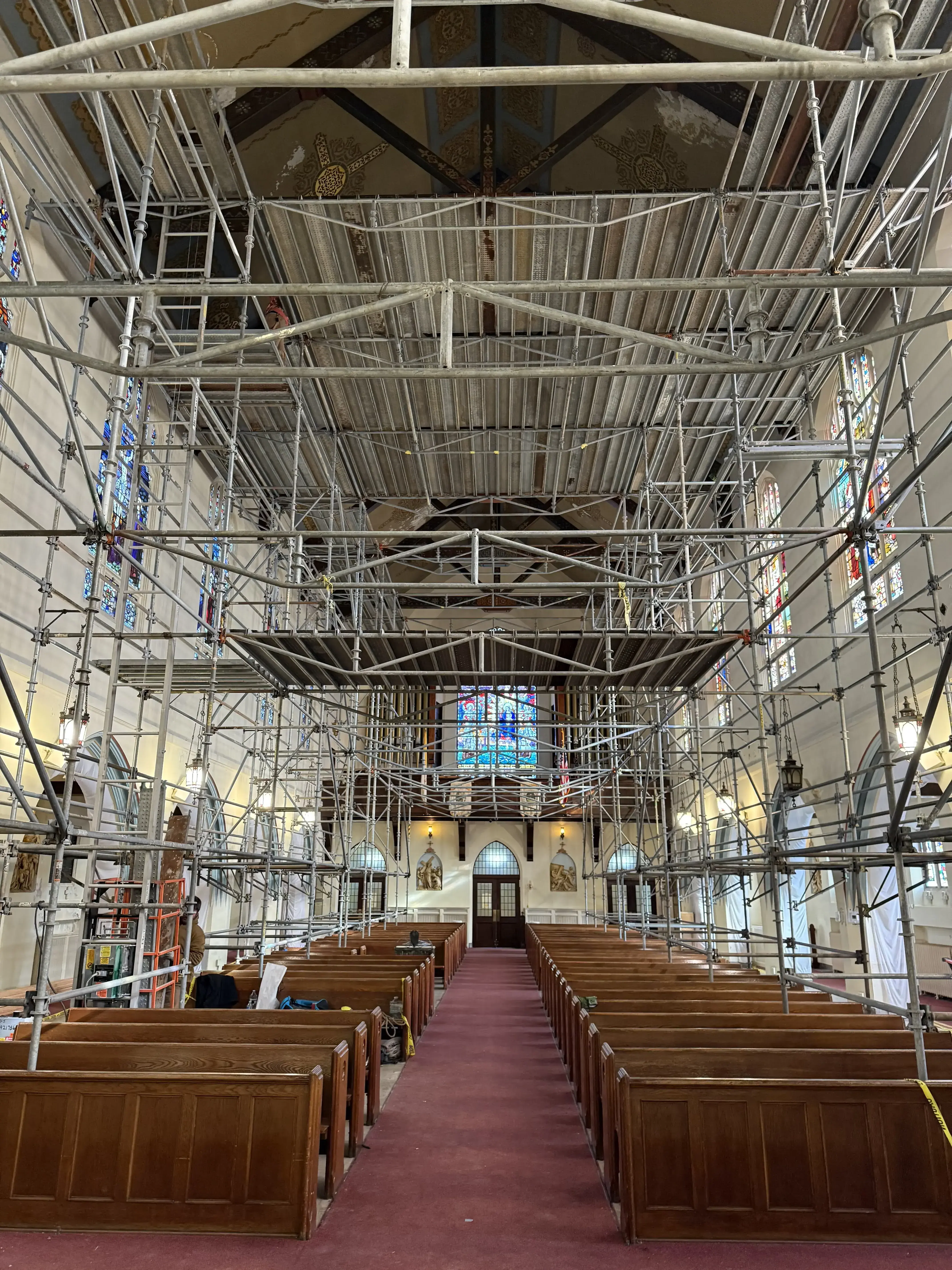 Church Before Plaster Restoration